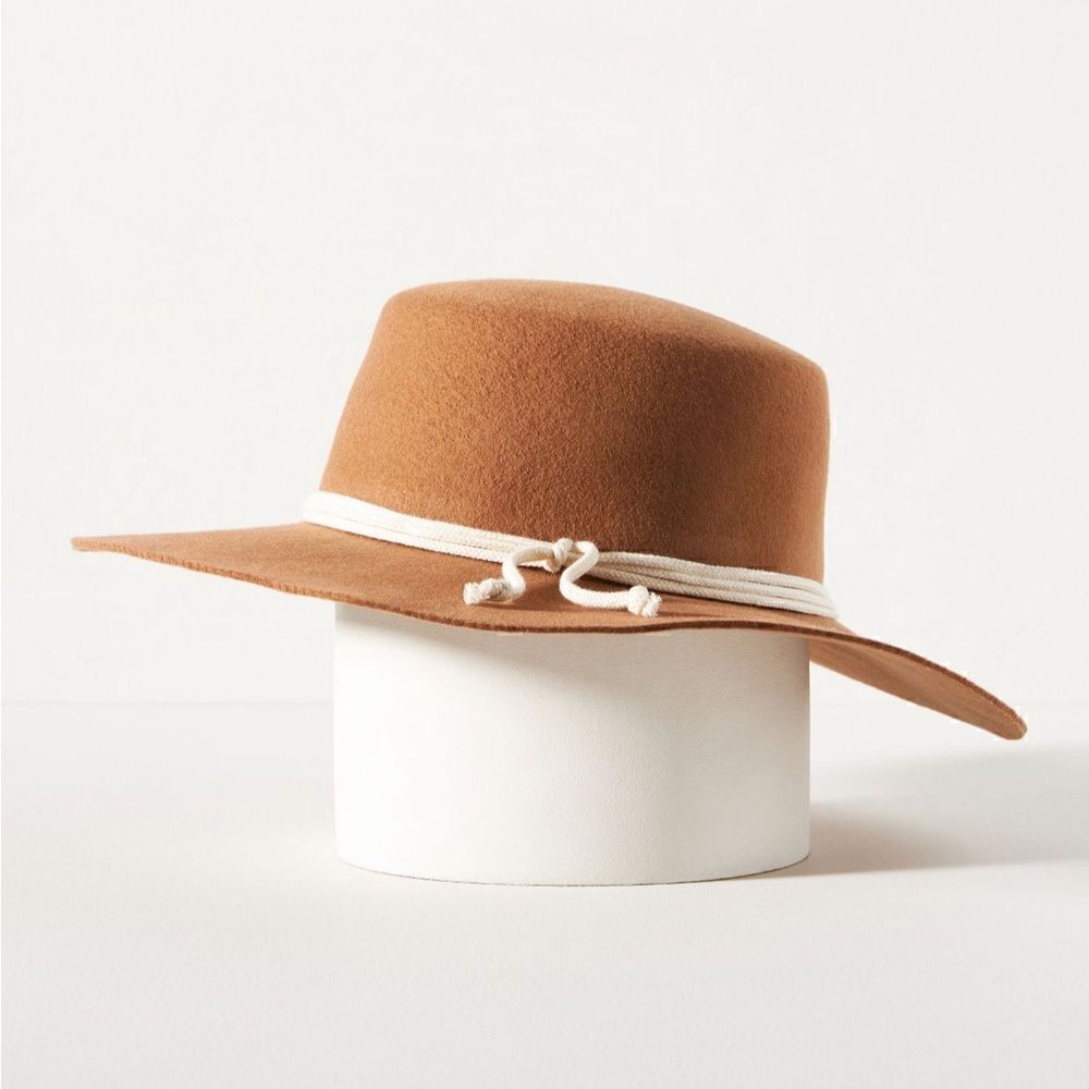Anthropologie x San Diego Hat Co. Rope Rancher Hat Camel Tan color - Picture 3 of 5
